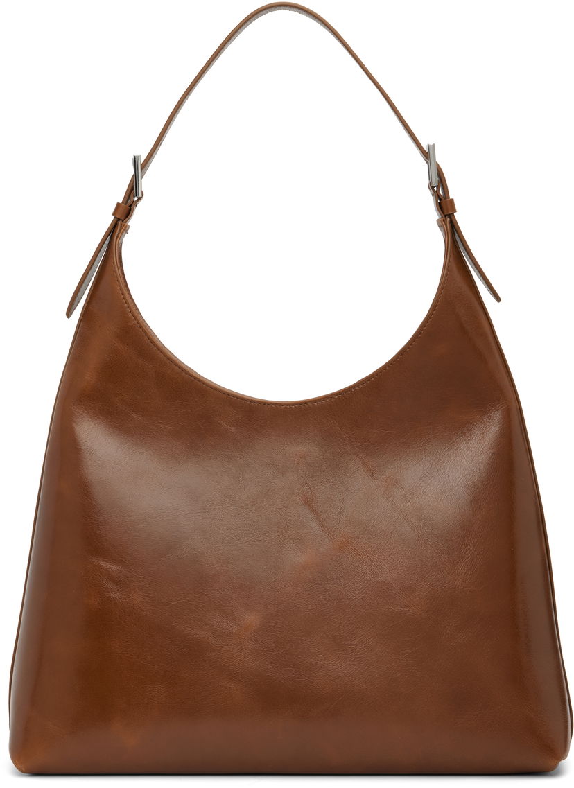 Torba za čez ramo BY FAR BY FAR Camryn Shoulder Bag Rjava | MWBSB058CL038BR024PL