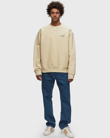Pulover Carhartt WIP American Script Sweatshirt "Buckeye" Rjava | I025475_BV_XX, 3