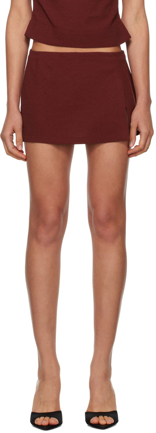 Krila Miaou Miaou Micro Miniskirt Bordo | 4012SCRRUS