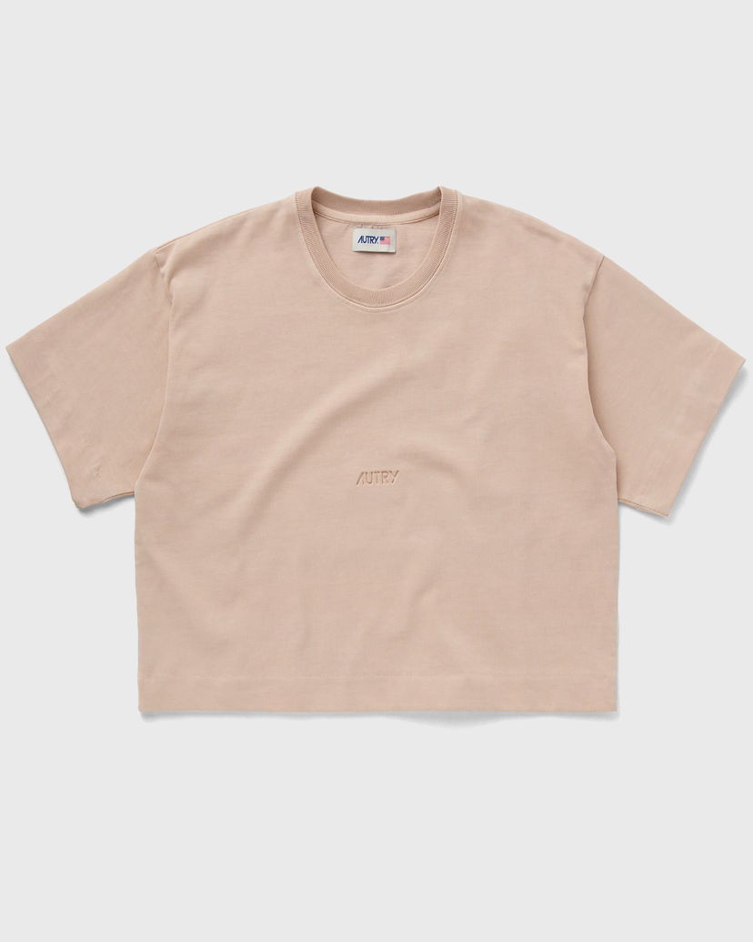 Krop-top Autry Women's Cropped T-Shirt Bež | TSPW581R