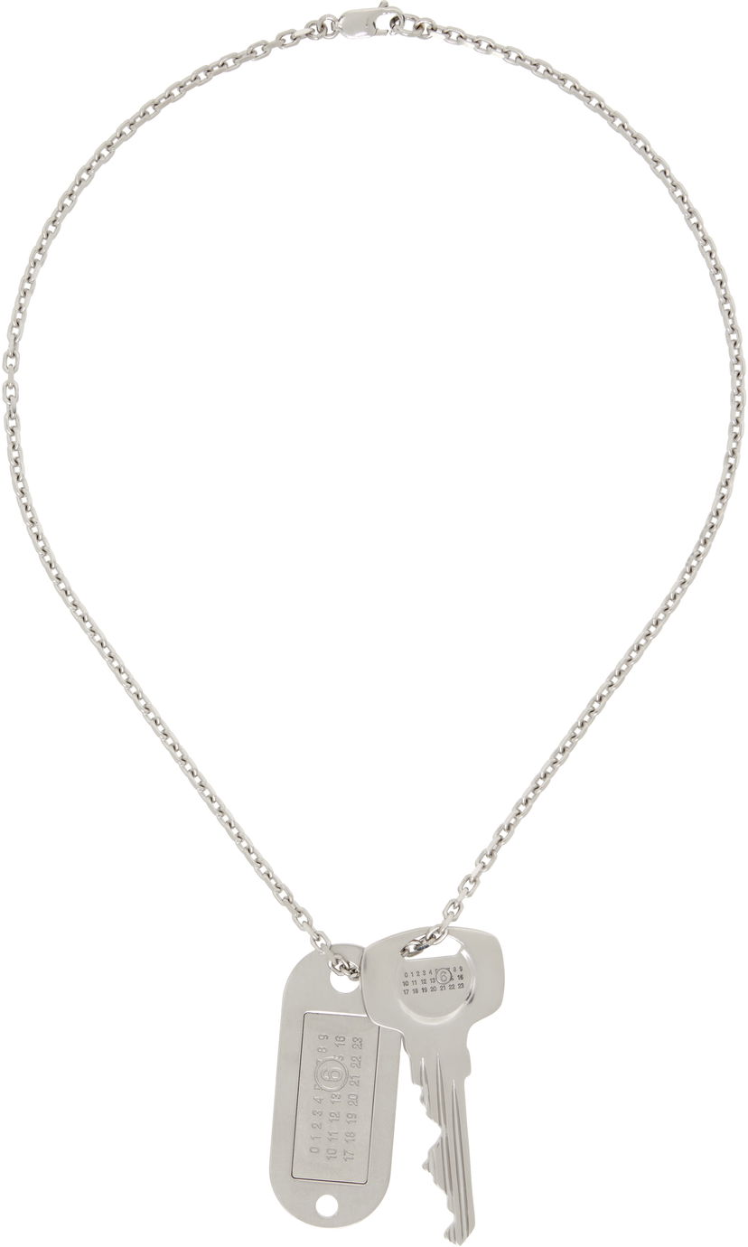 Ogrlica Maison Margiela MM6 Maison Margiela Key Tag Necklace Kovinski | SM6UU0067 P7210