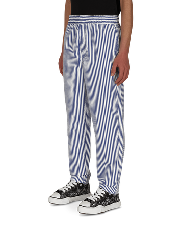 Hlače Comme des Garçons Stripe Trousers Mornarica | FG-P008-SS21 1, 2