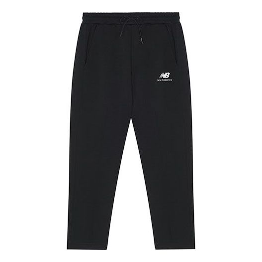 Trenirka New Balance Essentials Stacked Logo Sweatpants Črna | AMP13390-BK