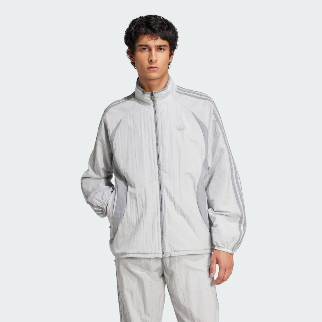 Vetrovka adidas Performance Adicolor 2000s Woven Track Jacket Siva | JP1138, 0
