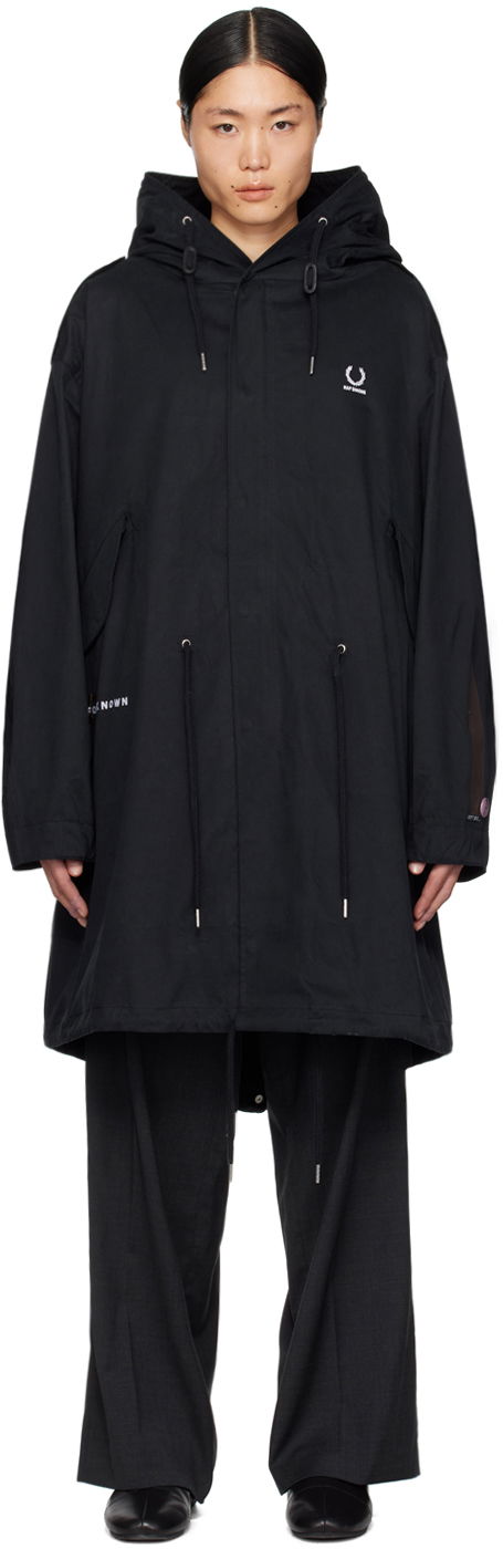 Plašči RAF SIMONS Fred Perry x Coat Črna | SJ6524, 0