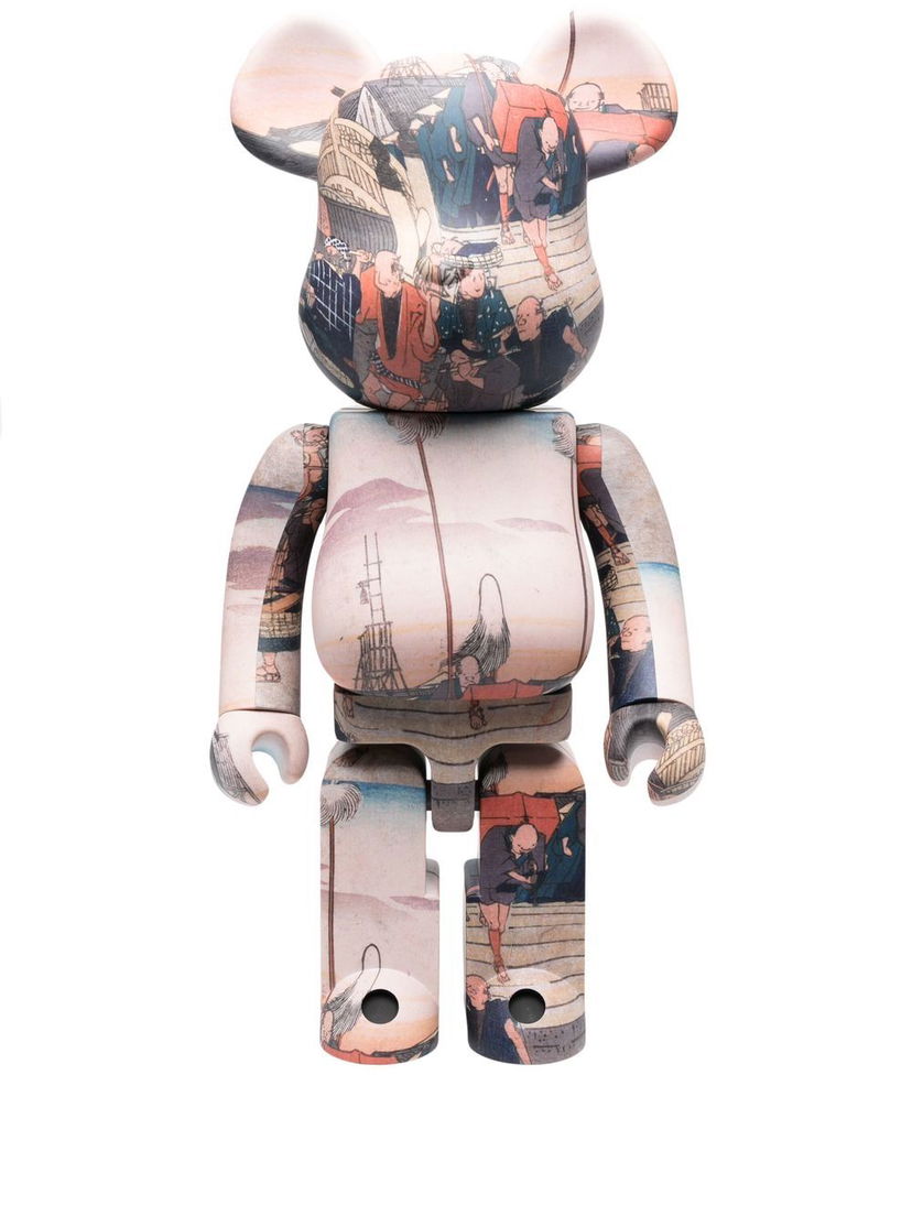 Collectibles Medicom Toy Be@rbrick 1000% Utagawa Hiroshige figure - Brown Bež | BBRACK1000HIRO519481247