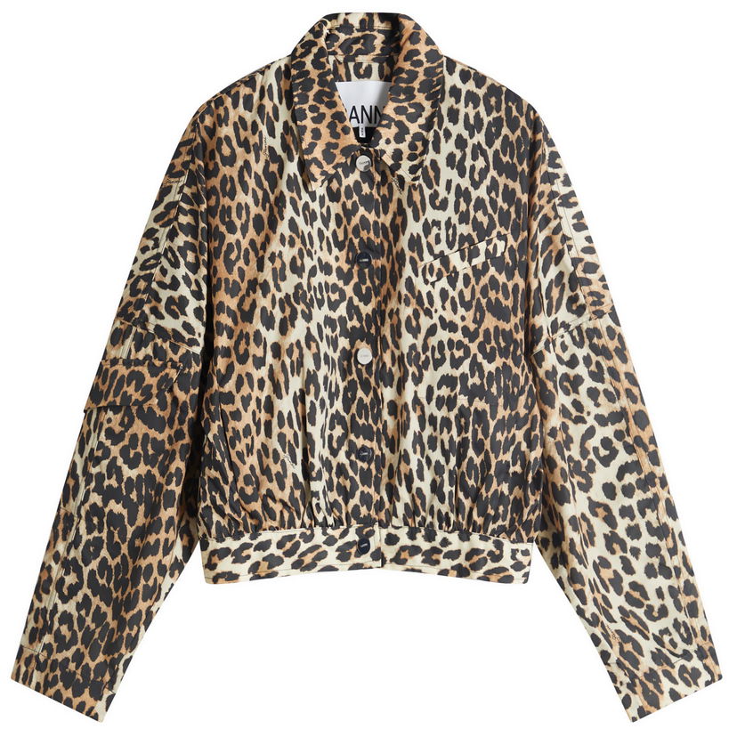 Jakna GANNI Ganni Duchesse Nylon Short Jacket Večbarvna | W0470