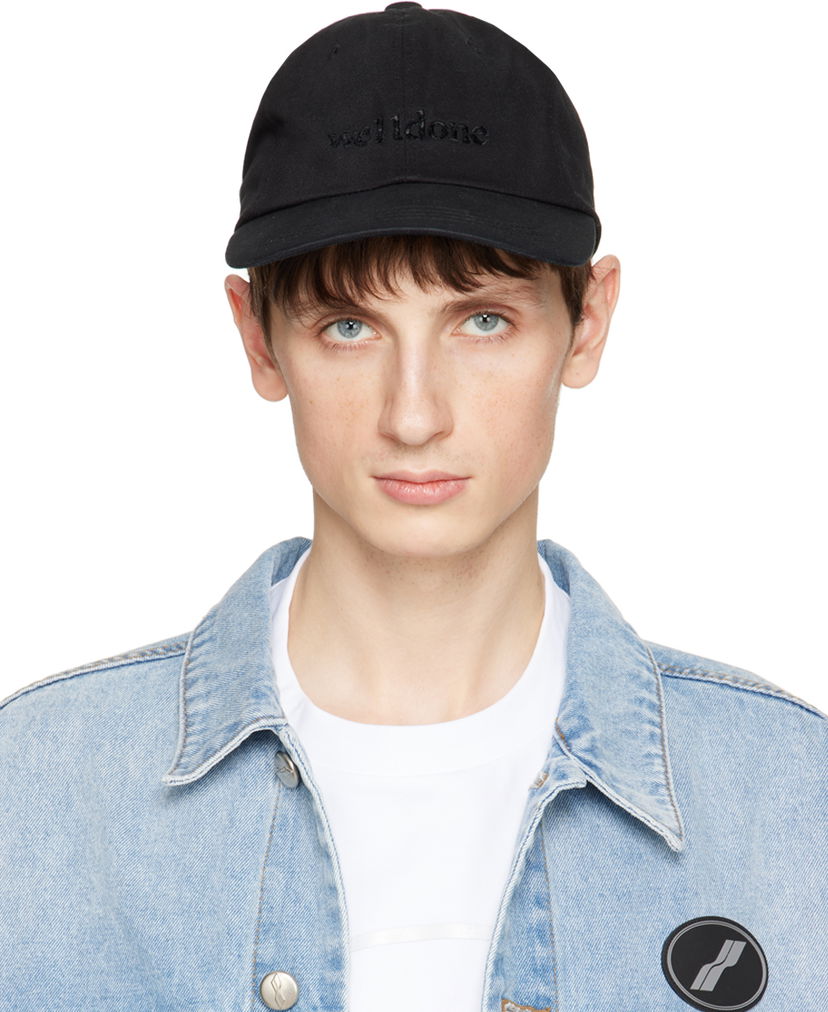 Kapa We11done Logo Baseball Cap Črna | WD-AH0-24-401-U-BK