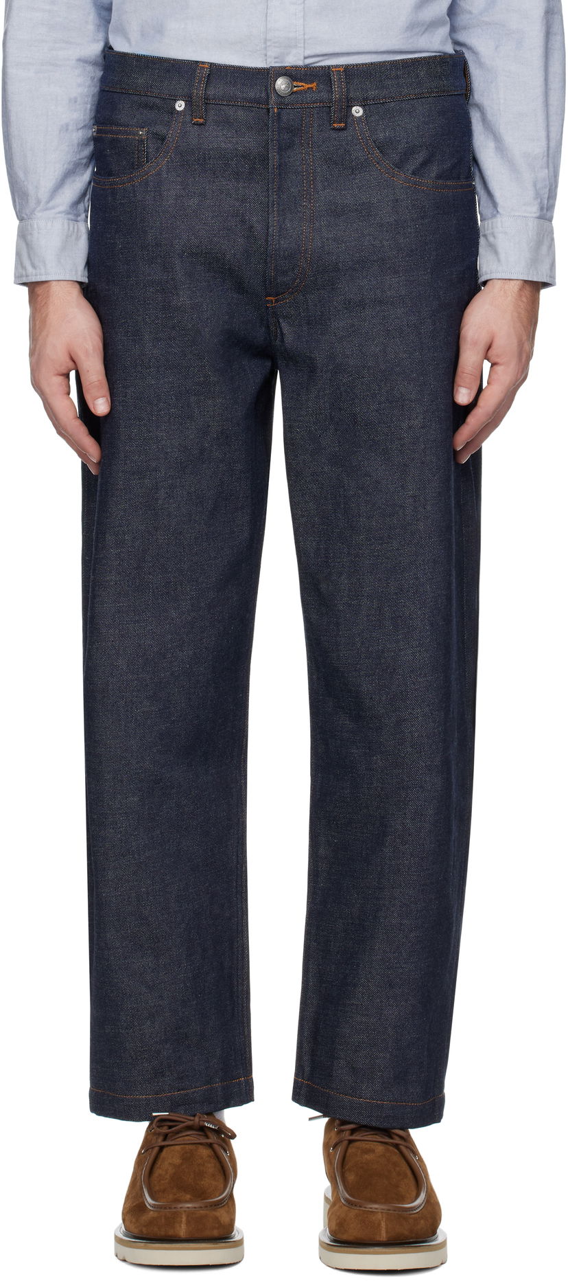 Kavbojke A.P.C. A.P.C. Achille Straight Leg Jeans Modra | COHES-H09212