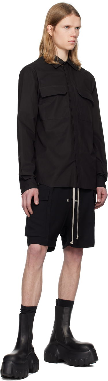 Srajce Rick Owens Rick Owens Hollywood Work Shirt Črna | RU01E5291 P, 3