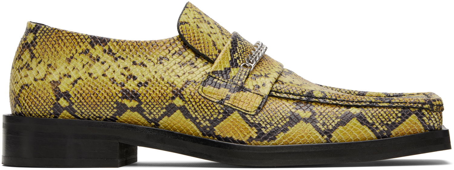 Superge in čevlji Martine Rose Martine Rose Square Toe Loafers with Chain Rumena | 1026LE02309M, 0
