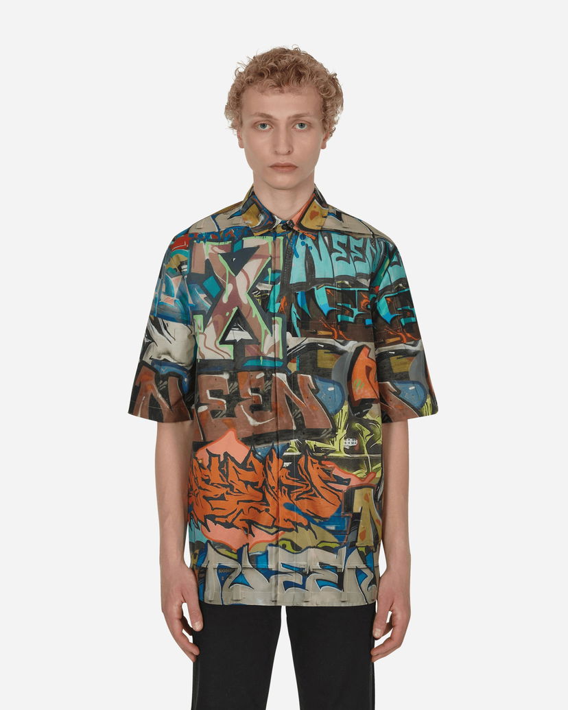 Srajce Off-White Neen All-Over Print Shirt Multicolor Večbarvna | OMGA216S22FAB001 8400
