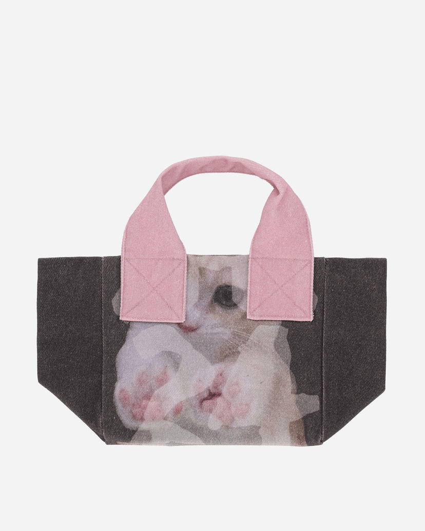 Tote bag Ottolinger Mini Tote Bag with Cat Print Roza | 128-900328-01 PRI