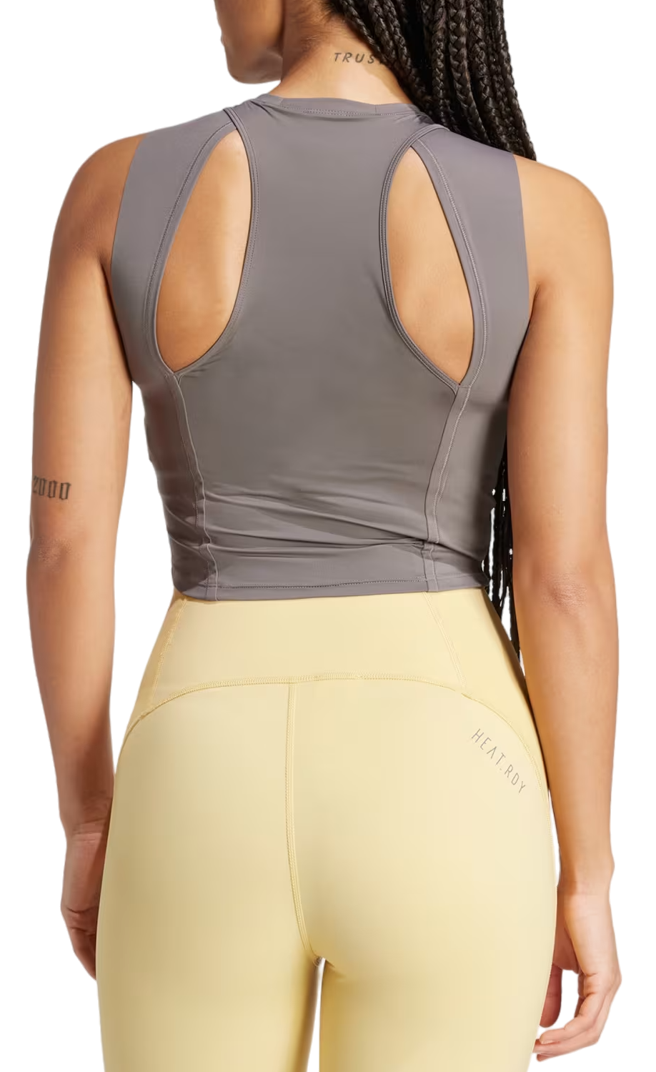 Majica brez rokavov adidas Originals Adidas Elev HIIT Cropped Training Tank Top Siva | it7432, 1