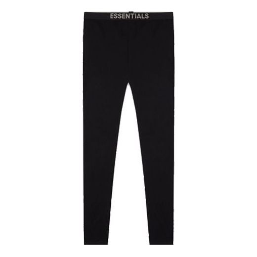 Nogavice Fear of God Knit Logo Pants Črna | FOG-FW20-183