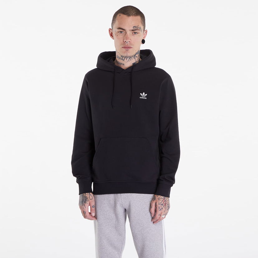 Pulover adidas Originals Essentials Hoodie Black Črna | IW5789