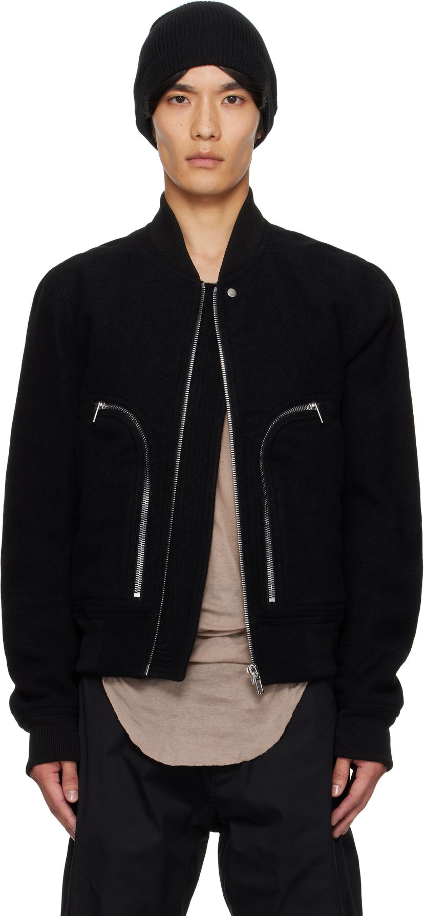 Bomber jakna Rick Owens Rick Owens Bauhaus Flight Jacket Črna | RU02E1749 WBD