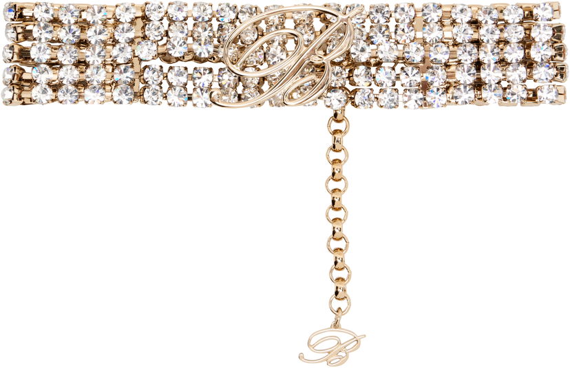 Zapestnica Blumarine Blumarine Rhinestone 'B' Choker Kovinski | P522W325A