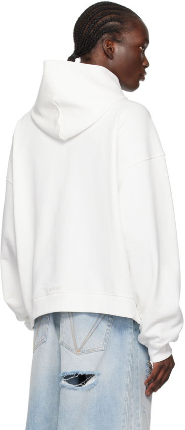 Pulover We11done Monster Print Hoodie Bela | WD-TH2-24-831-U-IV, 2
