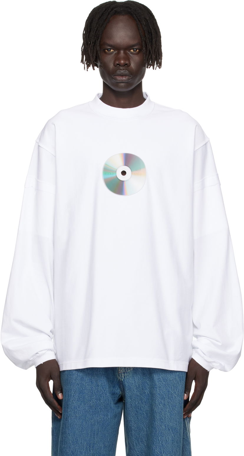 Majica VETEMENTS Vetements CD Reworked Long Sleeve T-Shirt Bela | UH76LS780W