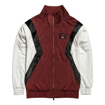 Vetrovka Jordan Jordan Flight Warm-Up Colorblock Jacket Bordo | AO0556-687