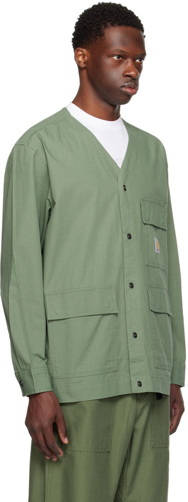 Pleteni pulover Carhartt WIP Buttoned Workwear Jacket Črna | I033020, 4
