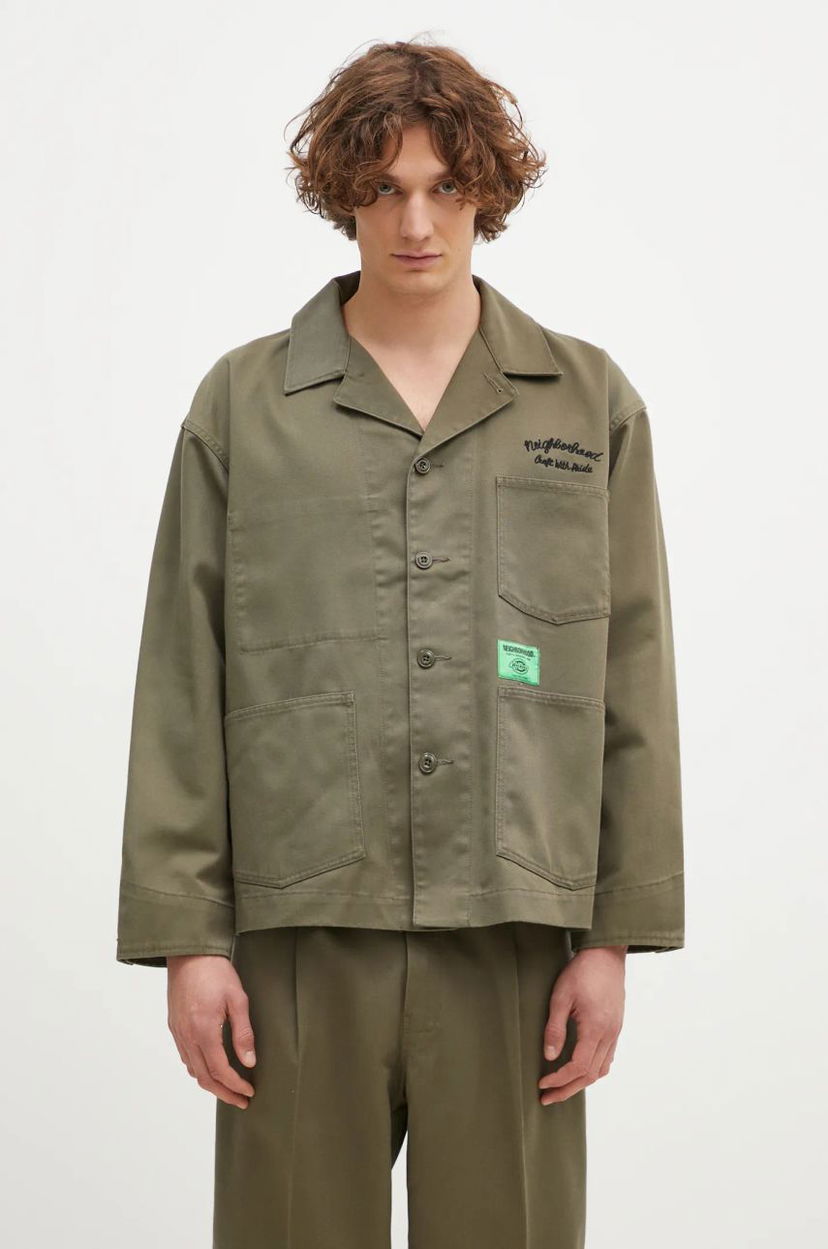 Srajce Neighborhood NEIGHBORHOOD X Dickies Coverall Jacket Zelena | 242VFDKN.JKM02
