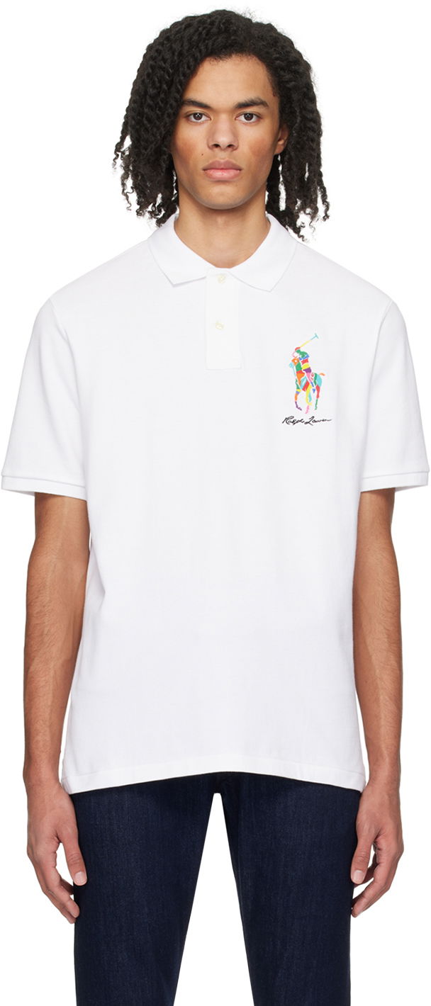 Polo majica Polo by Ralph Lauren Classic Big Pony Polo Bela | 710926413002