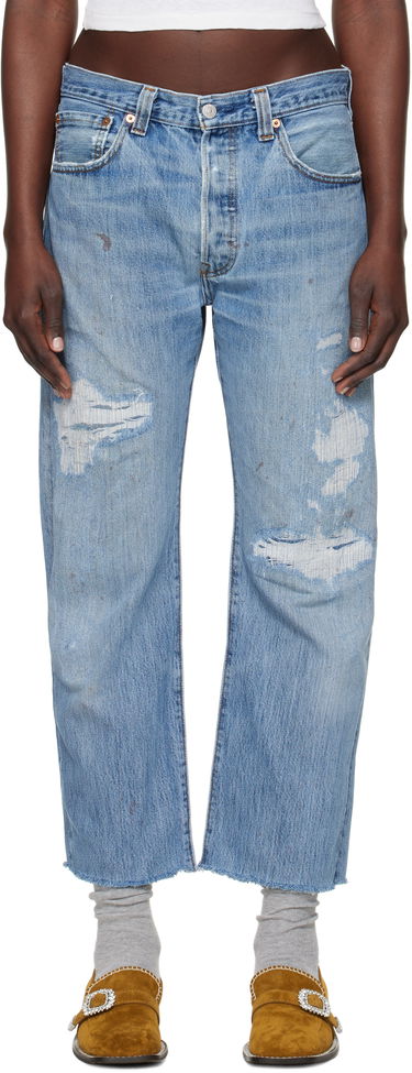 Kavbojke RE/DONE Re/Done Levi's Edition Boyfriend Jeans Modra | 1188BFJ, 0