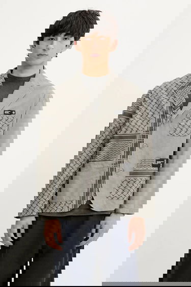 Jakna Neighborhood NEIGHBORHOOD PT SHEMAGH Patterned Jacket Siva | 251UTNH.JKM02, 0