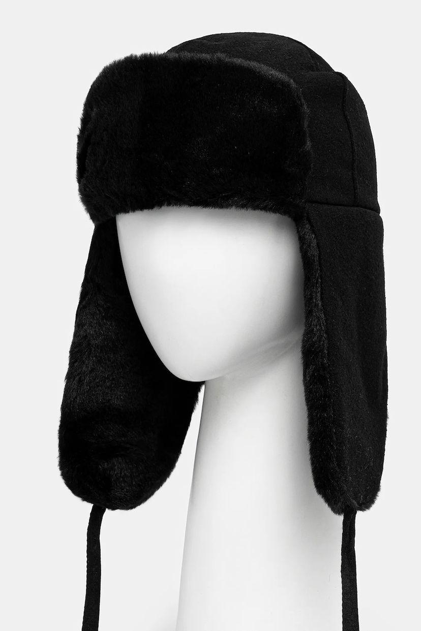 Klobuk Kangol Kangol Wool Ushanka Trapper Hat Črna | K0102FA.BLACK