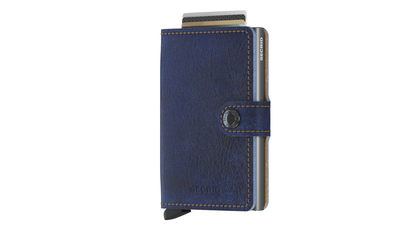 Denarnica Secrid Miniwallet "Indigo 5-Titanium" Mornarica | MIn-5-Titanium, 0