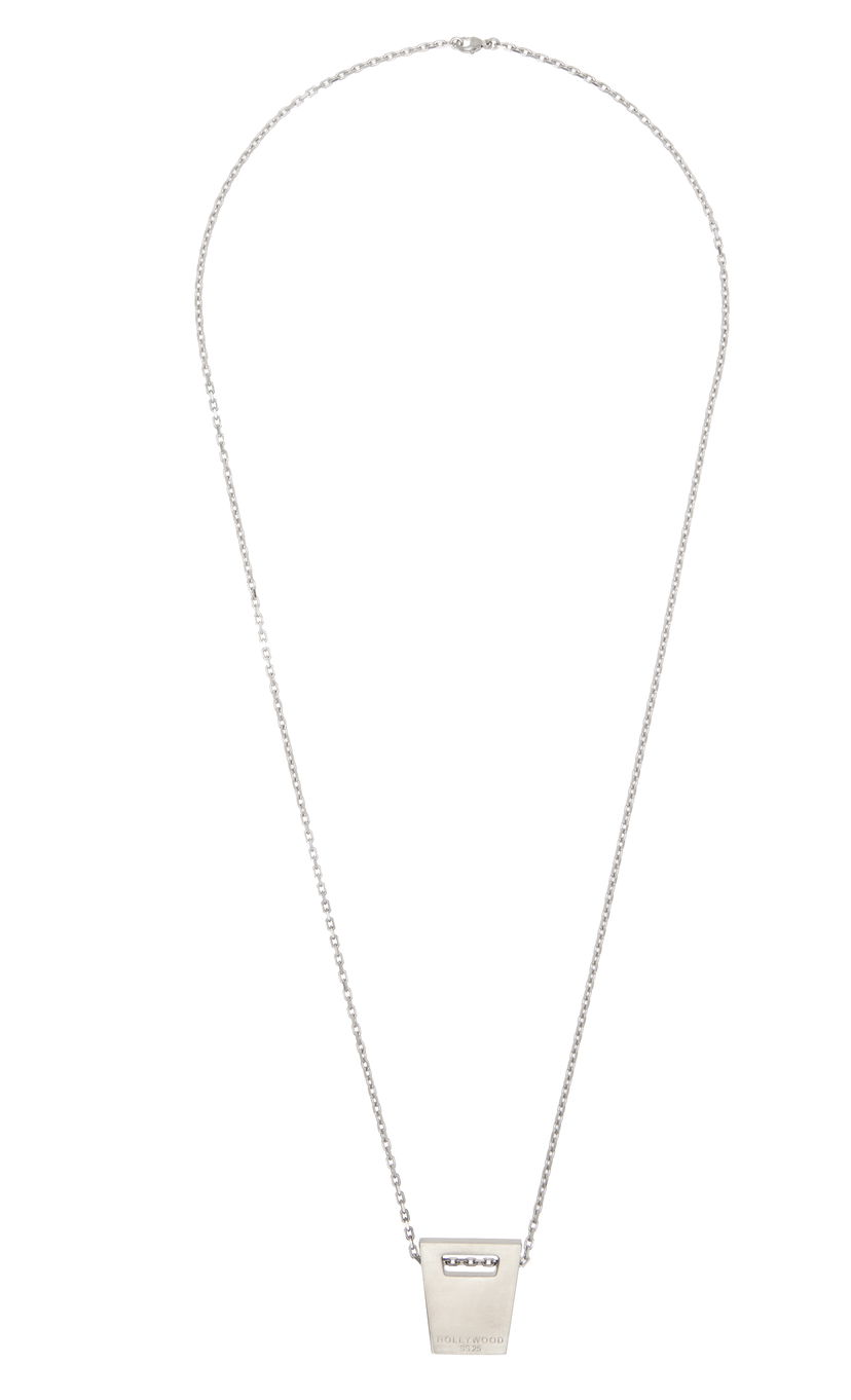 Ogrlica Rick Owens Rick Owens Hollywood Dog Tag Necklace Kovinski | RJ0000063 MMTHE5