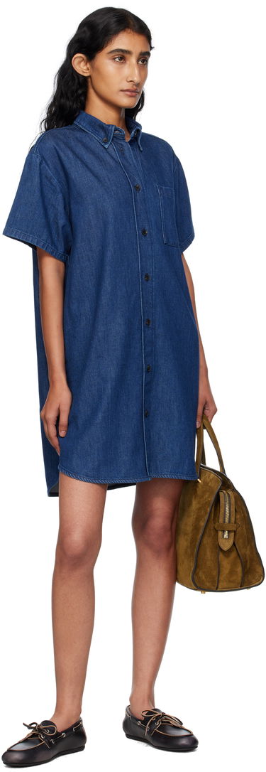 Obleke A.P.C. A.P.C. Ary Denim Minidress Modra | COHAL-F35181, 3