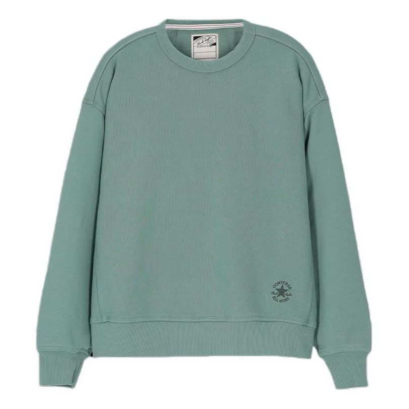 Pleteni pulover Converse Crew Sweatshirt Gold Standard Zelena | 10025916-A06