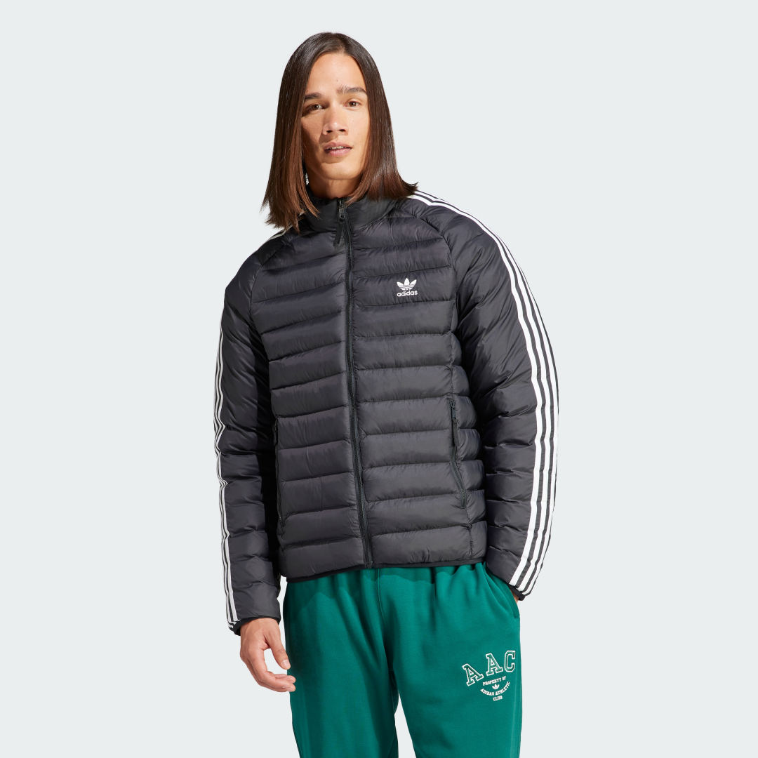 Puhovka adidas Originals Padded Stand-Up Collar Puffer Jacket Siva | IL2565, 1