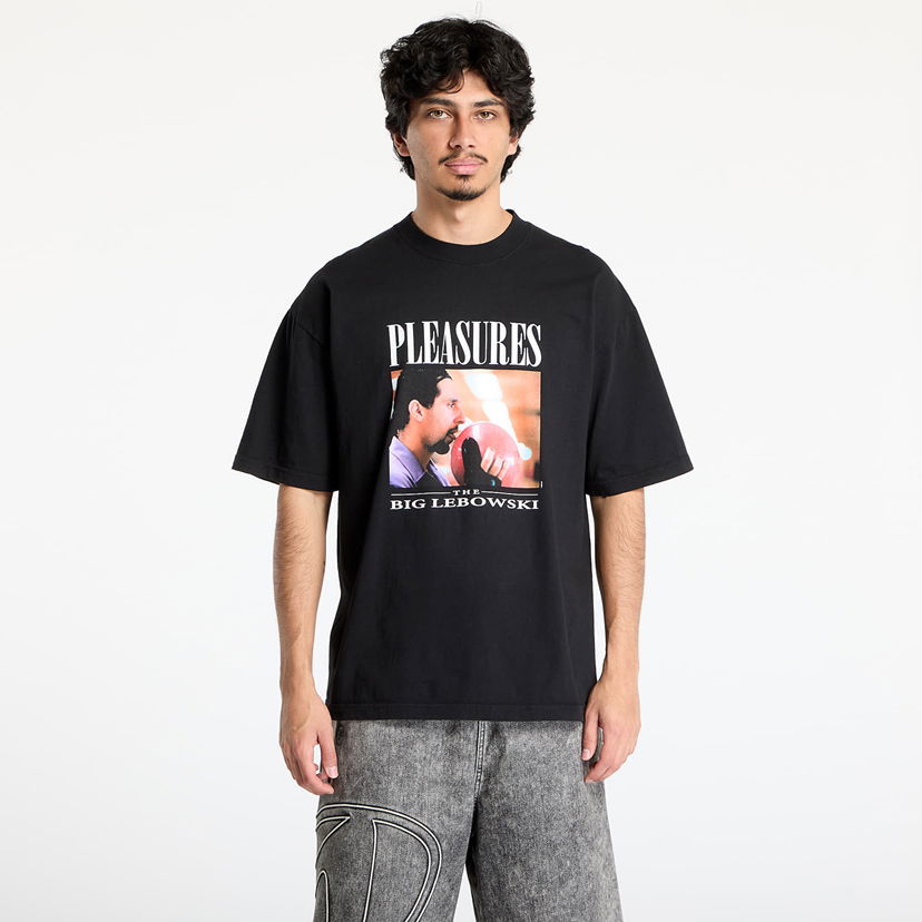 Majica Pleasures PLEASURES The Big Lebowski Lick T-Shirt Črna | P25SU057 BLACK