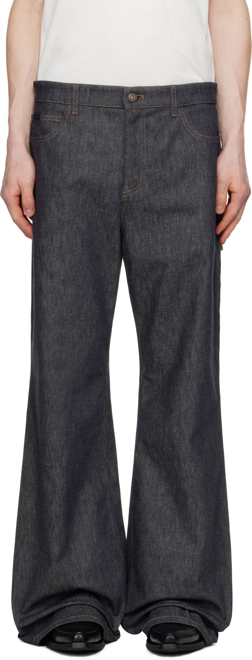 Kavbojke Courrèges Courrèges Hammer Baggy Jeans Modra | 125DPA241DE0035