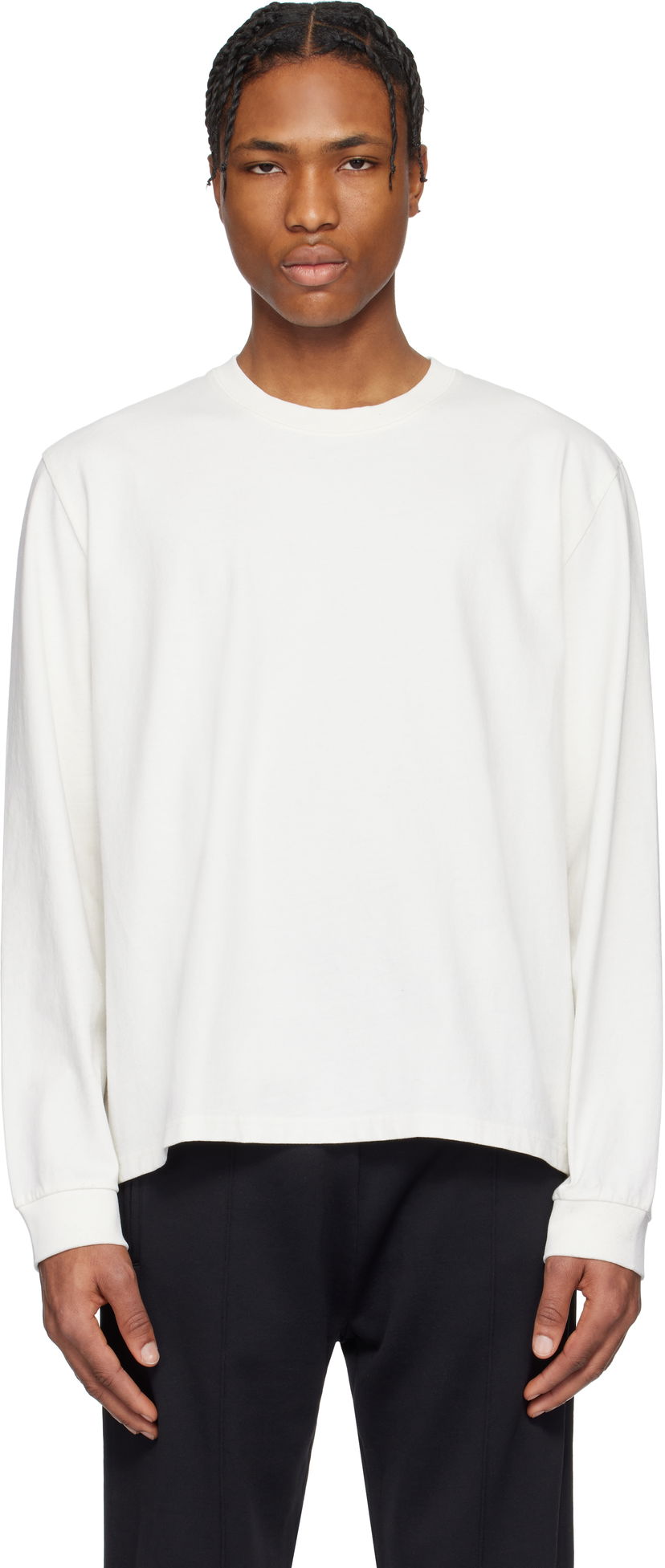 Pleteni pulover OUR LEGACY Our Legacy Tour Longsleeve T-Shirt Bela | M2256TR
