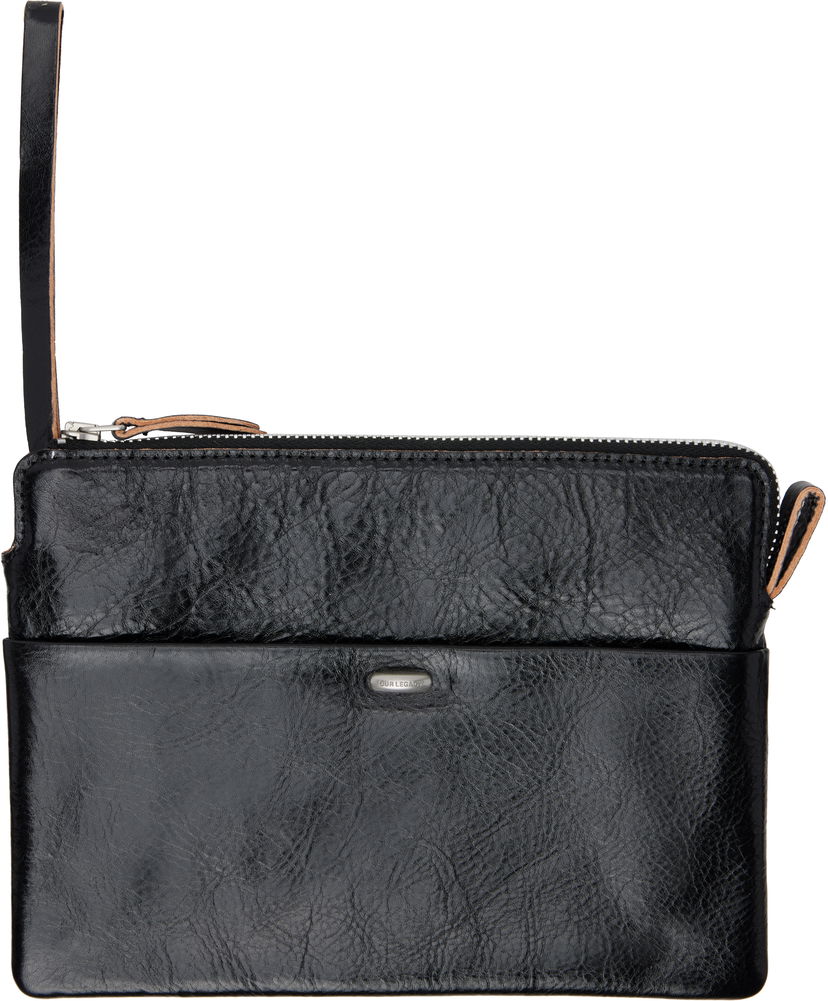 Torbice za okoli pasu OUR LEGACY Supporter Organizer Pouch Črna | A4248SOT