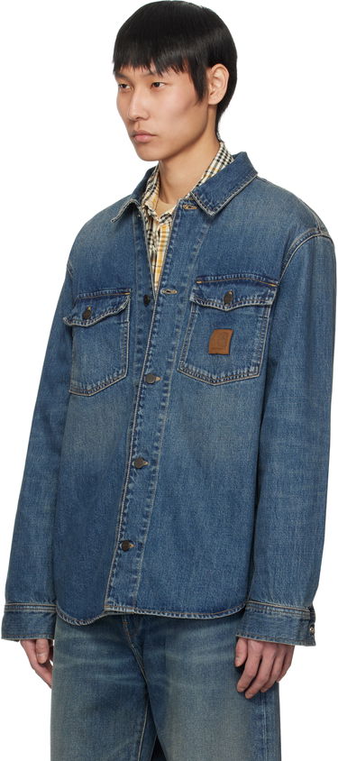 Srajce Carhartt WIP Carhartt WIP Lincoln Denim Jacket Modra | I034735, 3