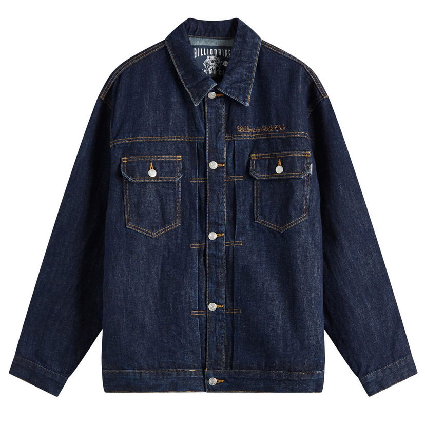 Jakna BILLIONAIRE BOYS CLUB Billionaire Boys Club Script Logo Denim Jacket, Size Large Modra | B25107-IND