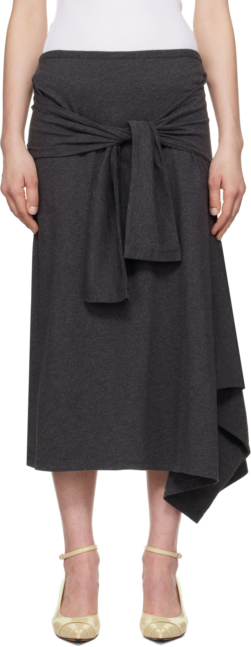 Krila OUR LEGACY OUR LEGACY Sash Midi Skirt Siva | W2256SD