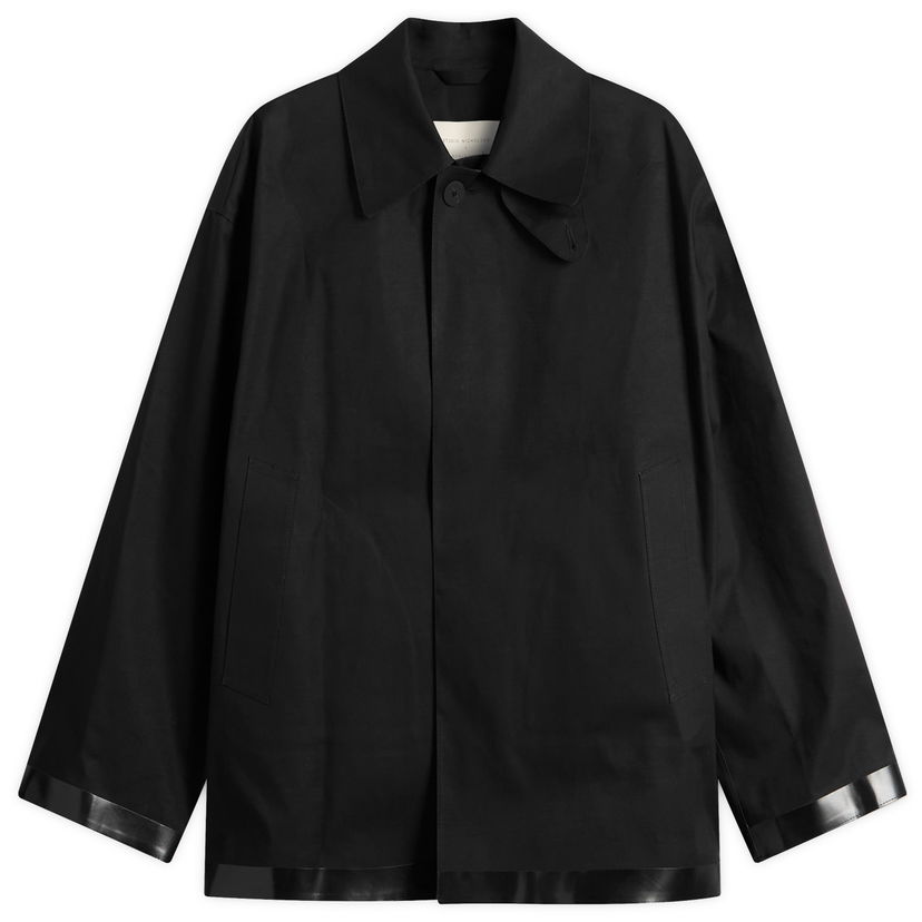 Plašči Studio Nicholson Studio Nicholson x Mackintosh Bonded Mac, Size Large Črna | TEVIOT-SN-781-BLK