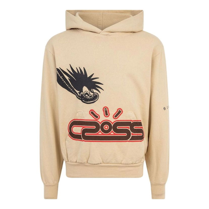 Pulover Cactus Jack by Travis Scott Travis Scott Cactus Jack Motor Sport Hoodie Bež | CJJ6-HS14