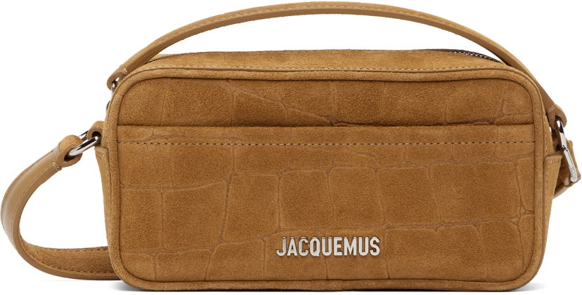 Torba za čez ramo Jacquemus Jacquemus 'The Baneto' Suede Crossbody Bag Rjava | 25E255BA425-3243