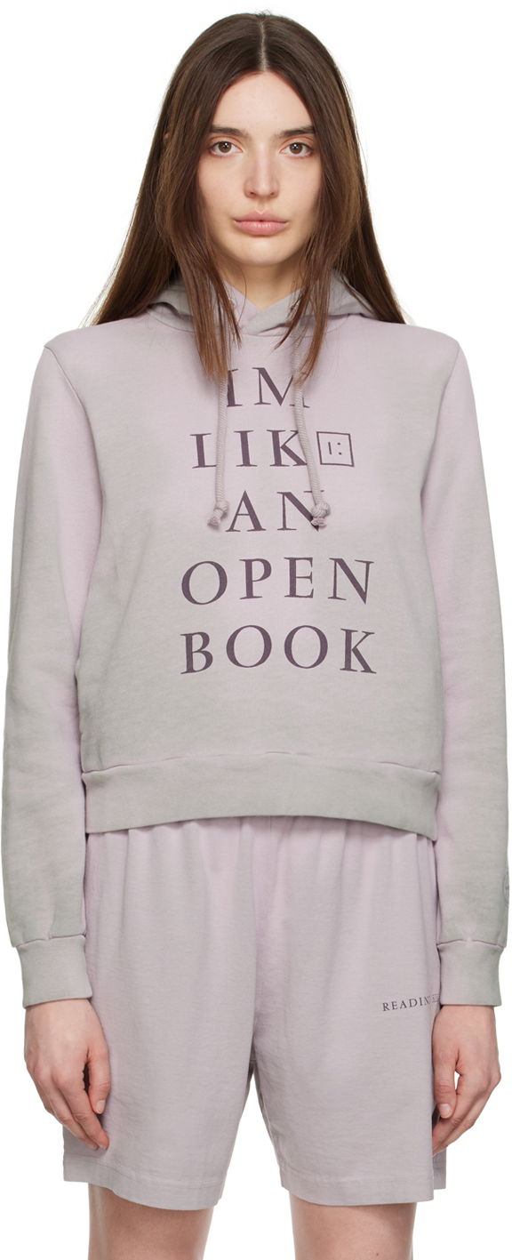 Pulover Acne Studios I'm Like An Open Book Hoodie Siva | CI0121-, 0