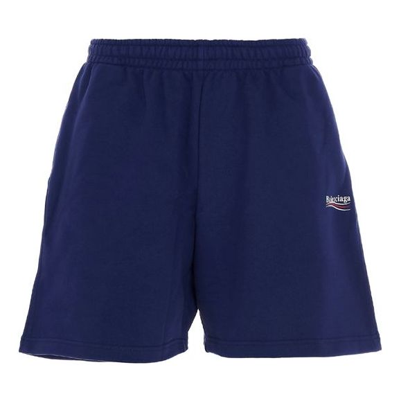 Kratke hlače Balenciaga Campaign Shorts Modra | 641608TIV531195