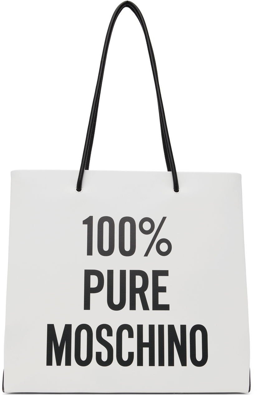 Tote bag Moschino '100% PURE' Graphic Print Tote Bag Bela | 7447 8001 A2001