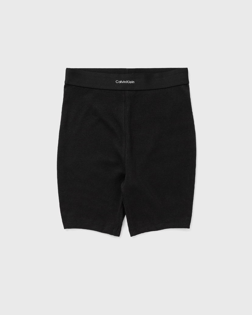 Kratke hlače CALVIN KLEIN Calvin Klein Cotton Stretch Rib Bike Shorts Črna | 000QS7216EUB1